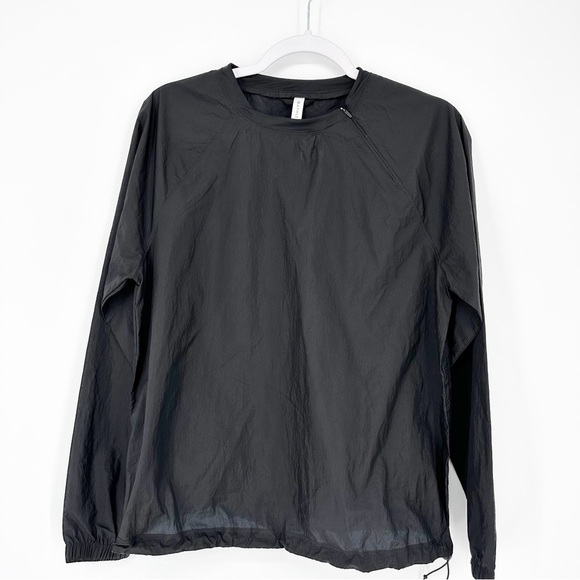 Athleta Running Free Nylon Half Zip Black Top Size Small - Picture 2 of 10